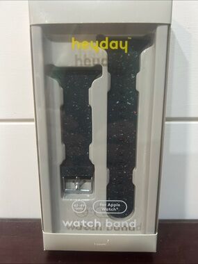 heyday Black Watch Band with Multicolor Speckles